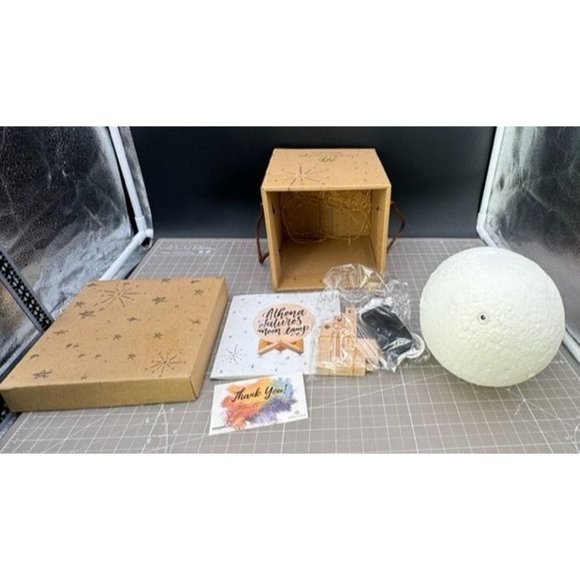 Athena Futures Authentic Moon Lamp w/ Original Box and Manuals - Picture 1 of 5